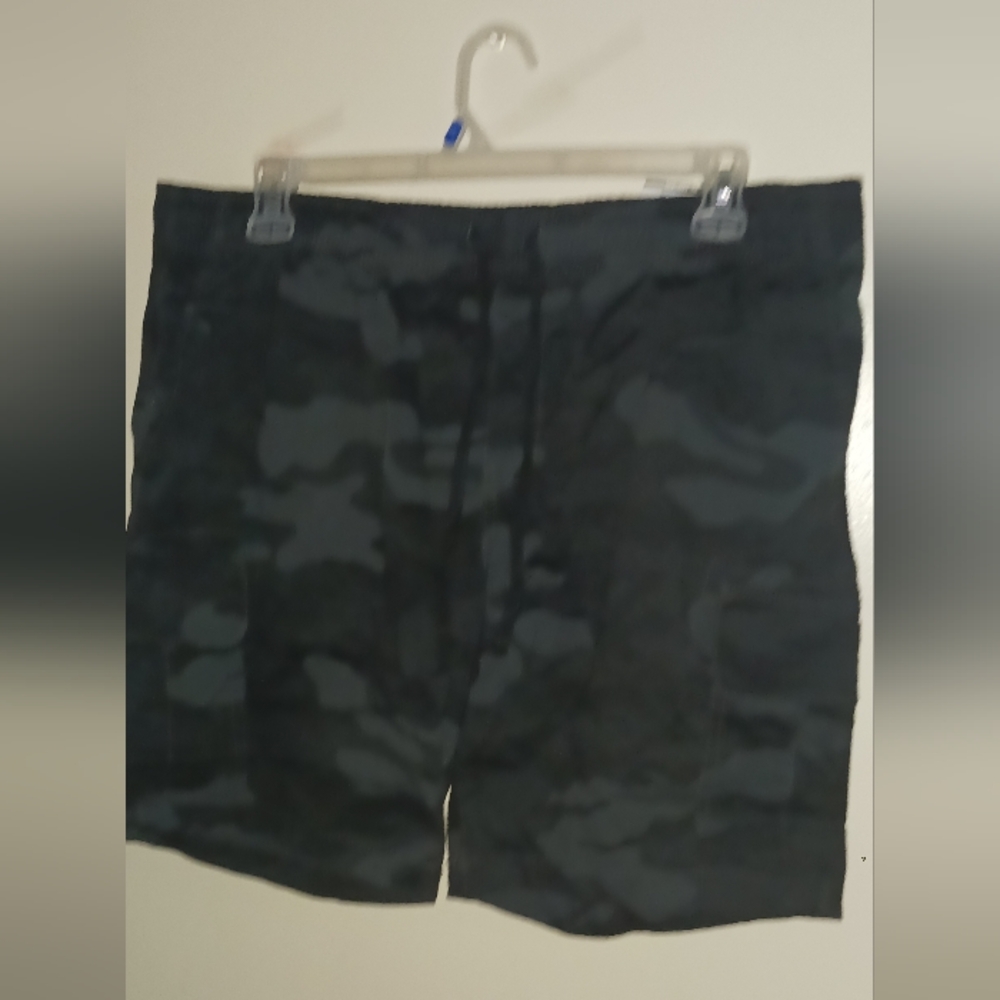 George Mens Black Camouflage Shorts Xl A-42